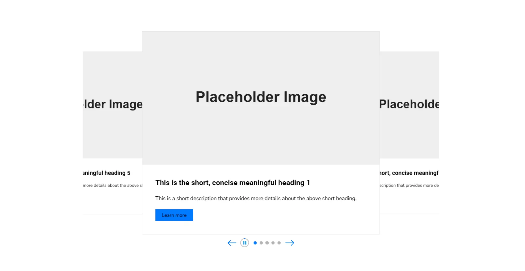 Carousel – Banner slider 5