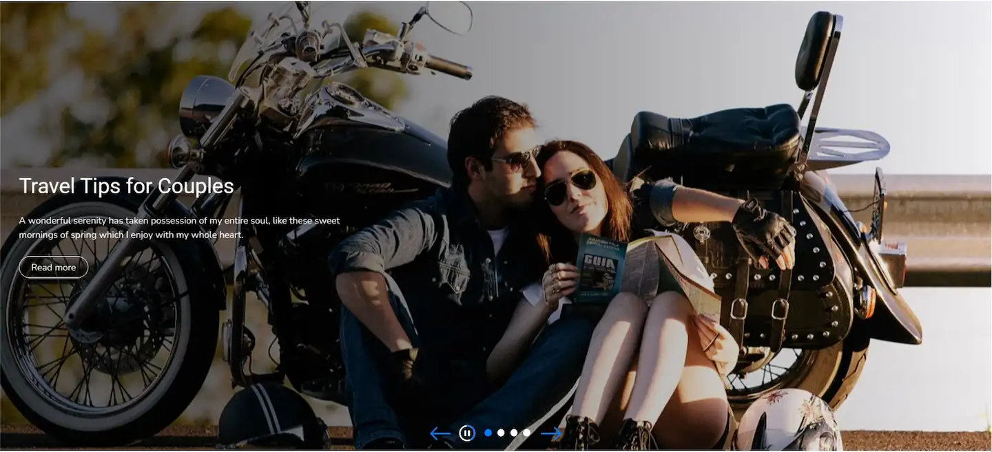 Query Loop – Banner slider, zooming effect
